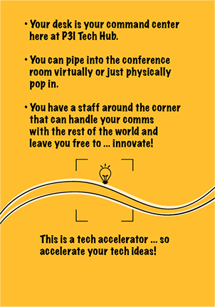 P3I tech hub accelerator to innovate and accelerate tech ideas!